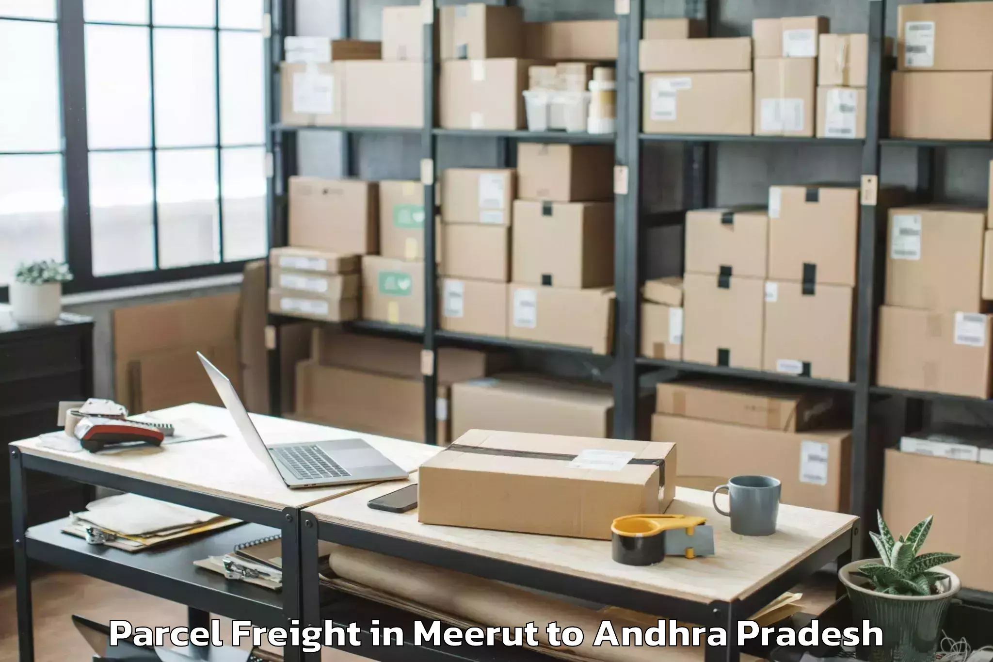 Affordable Meerut to Kruthivennu Parcel Freight